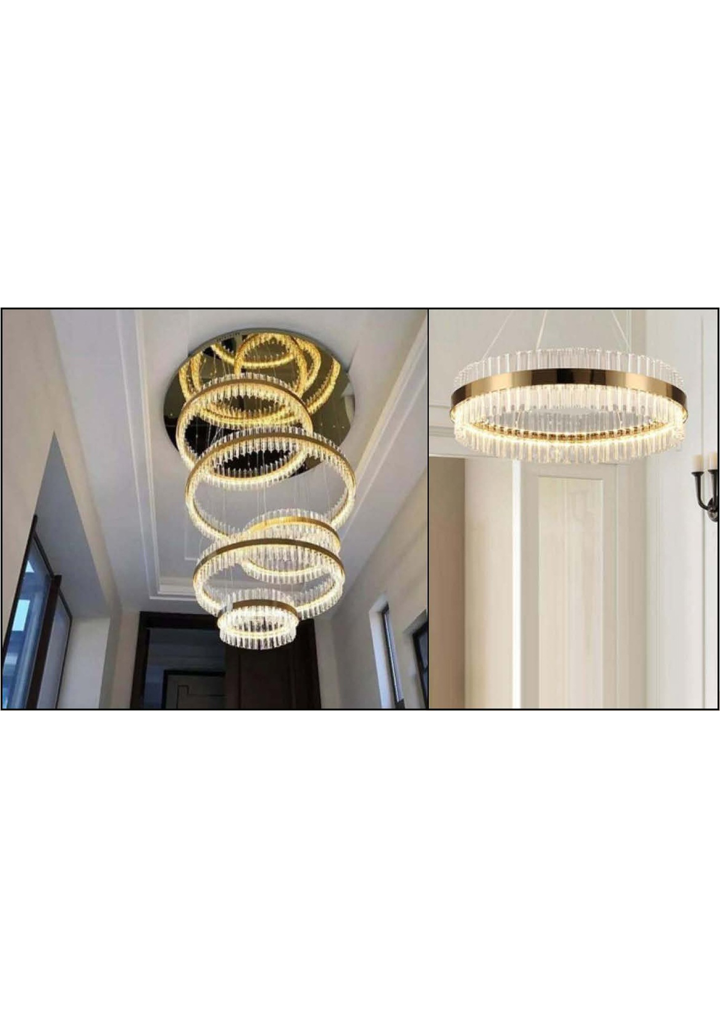 Beyond Lights - Crystal Ring Chandelier- GL